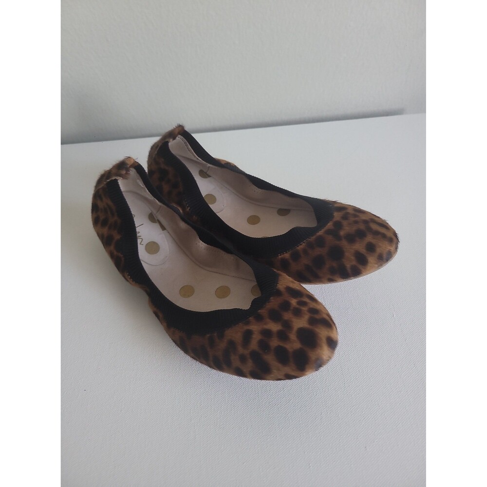 Boden Hettie Foldable Ballerina Flats Sz 7 Preppy Mobwife Animal Print